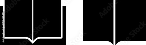 Open book icon set. read mode sign. Education Learning icons. Textbook symbol. journal literature business signs
