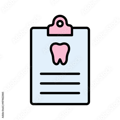 Dental Records Vector Icon