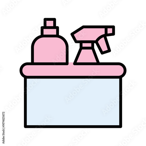 Cleaning Supplies Vector Icon