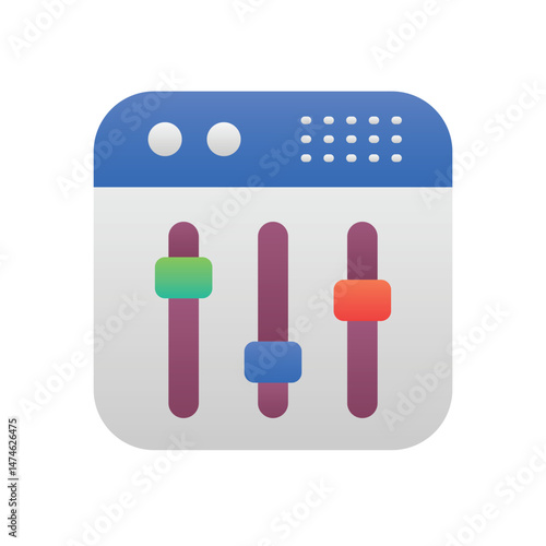 Equalizer Vector icon