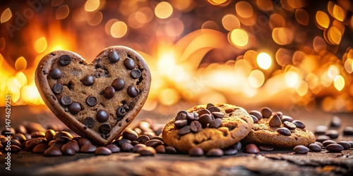 Sweet Heart: Double Exposure Chocolate Chip Cookie Photography