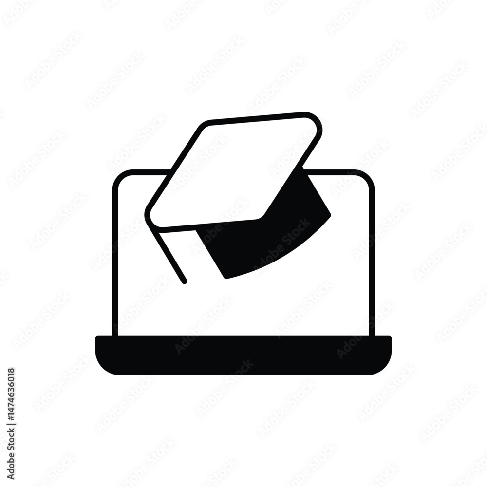 Online Course Icon vector