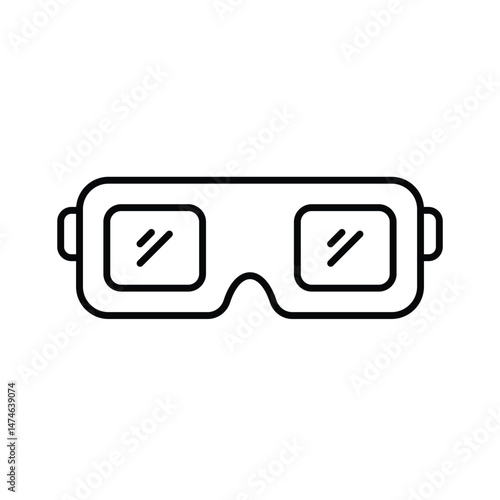 3d Glasses Vector icon
