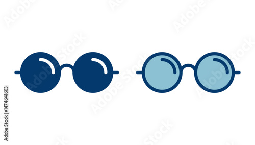 Glasses icon vector isolated on white background. Stylish Eyeglasses. Glasses vector. Optical concept