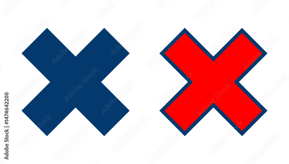 Obraz premium Close icon vector isolated on white background. Delete icon. remove, cancel, exit symbol