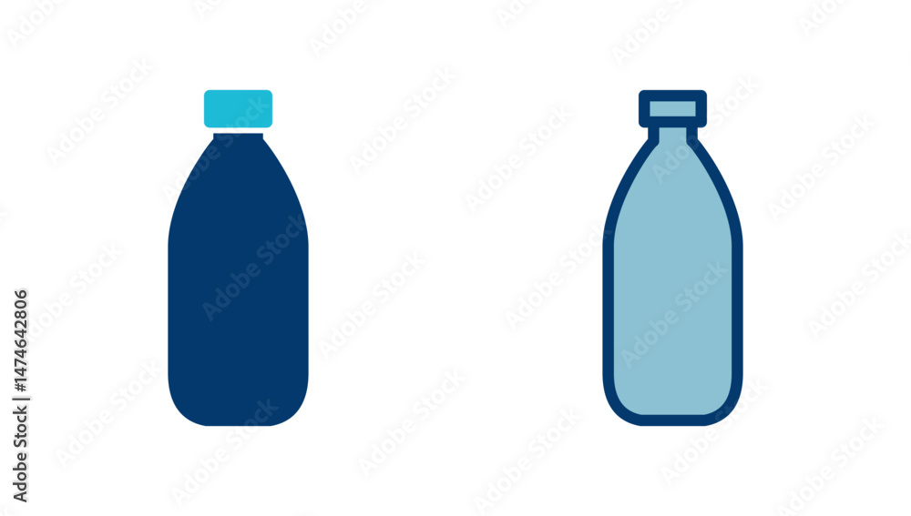Bottle icon vector isolated on white background. Bottle vector icon Bottle icon vector isolated on white background. Bottle vector icon