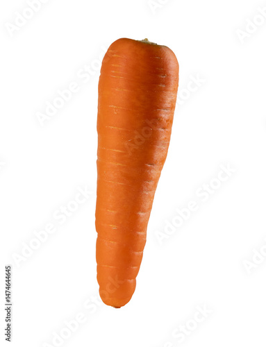 Whole Carrot Isolated on Transparent Background