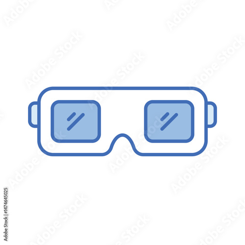 3d Glasses Vector icon
