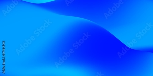 Abstract blue gradient background, subtle waves and smooth transitions of color
