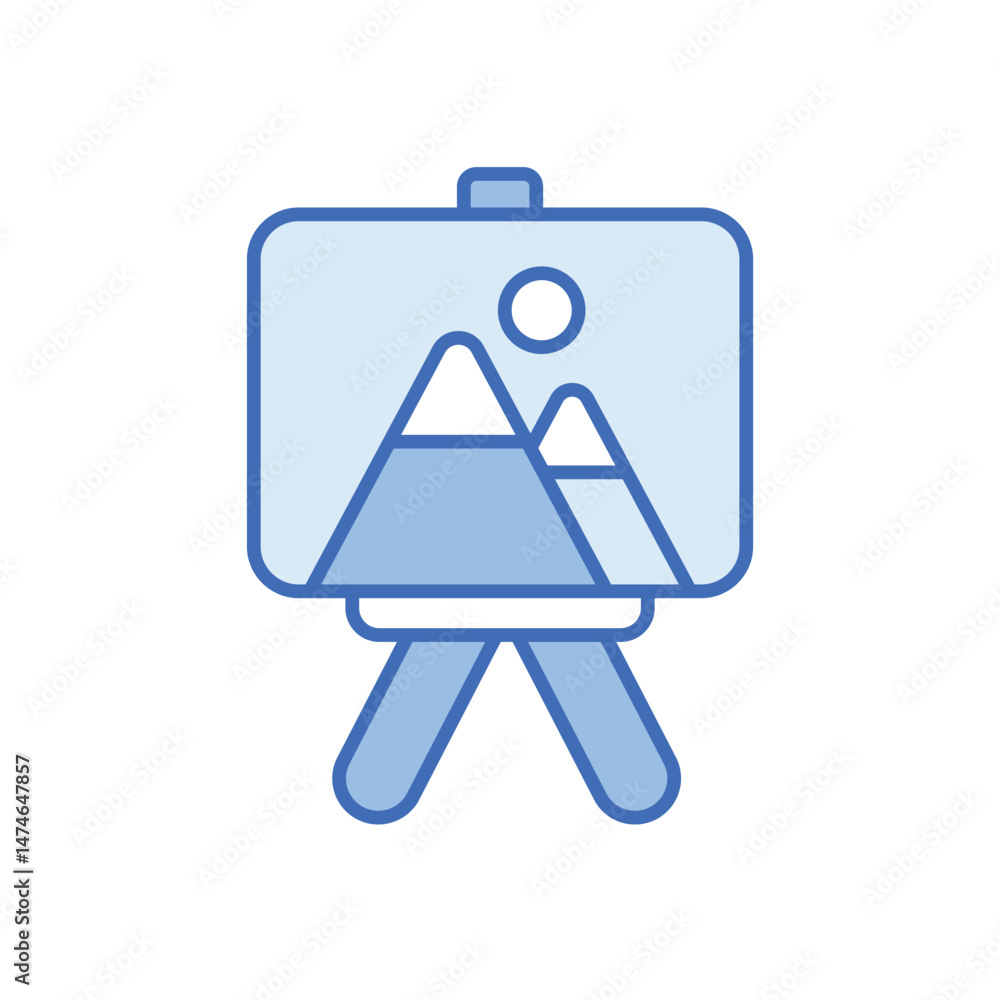 Easel Vector icon Easel Vector icon