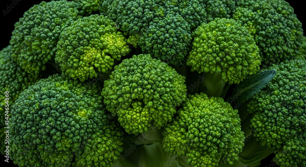 Fresh Green Broccoli and Broccoflower Close-up Fresh Green Broccoli and Broccoflower Close-up