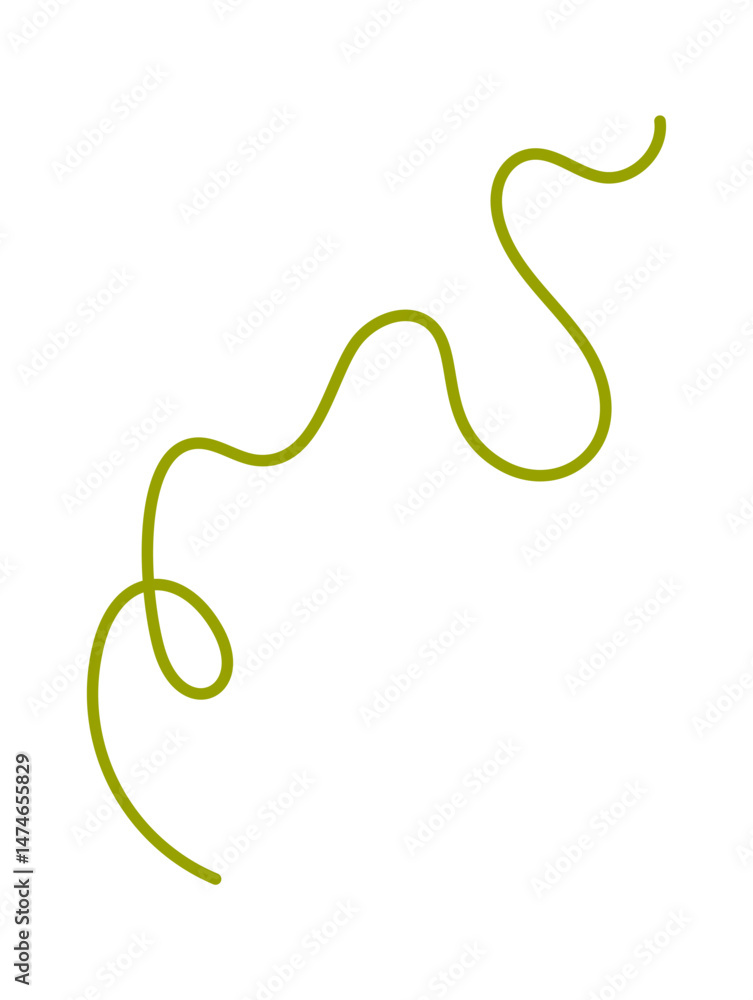 Thin green thread sewing accessory Thin green thread sewing accessory