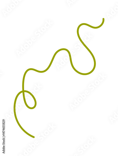 Thin green thread sewing accessory