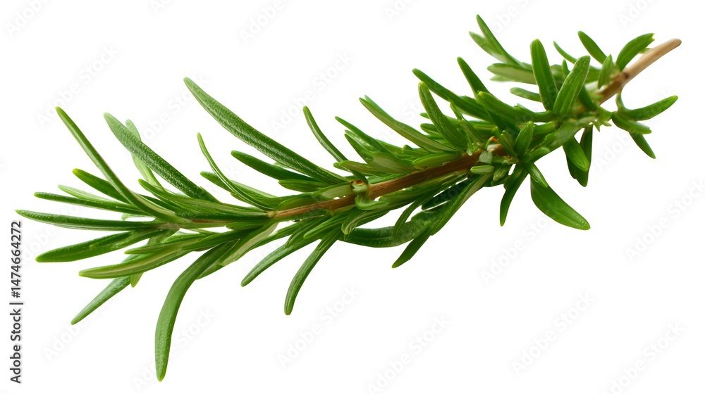 Fototapeta premium rosemary on white background
