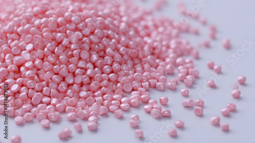 Wallpaper Mural Pastel Pink Plastic Pellets Granules Granulate, Colorful Thermoplastic Polymer Raw Material for Injection Molding, Extrusion, PVC, HDPE, Polypropylene, Polystyrene, Polycarbonate Industrial Dye Torontodigital.ca