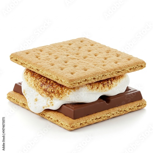 smore isolated on white