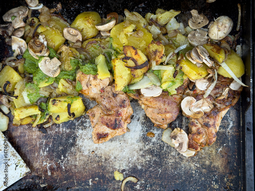 Delicious grilled chicken b...