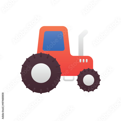 Tractor Vector icon