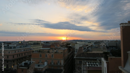 Beautiful sunset over the r...