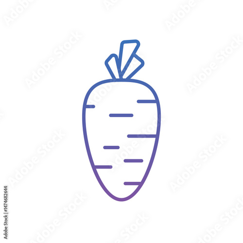 Carrot Vector icon