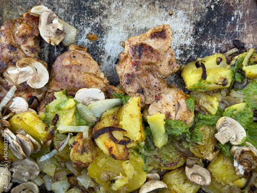 Delicious grilled chicken, ...