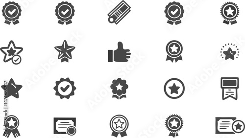 quality line icon set  set of outline icons relate.eps