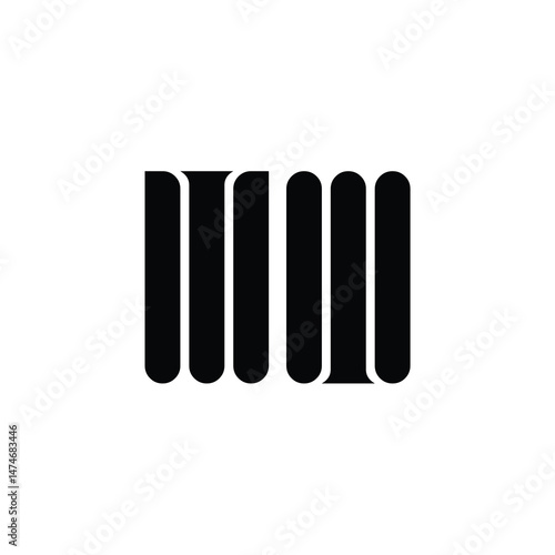 MW monogram logo design letter text name symbol monochrome logotype alphabet character simple logo