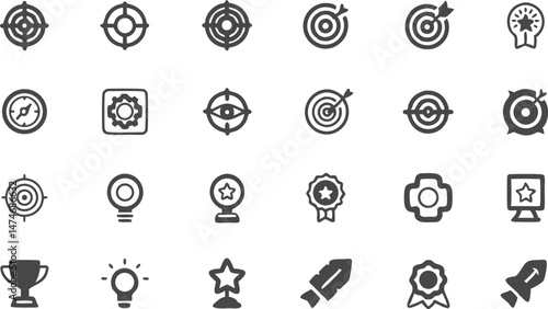 target line icon set  set of outline icons related (1).eps