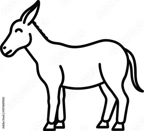 donkey vector illustration