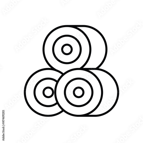 Haystack Vector icon