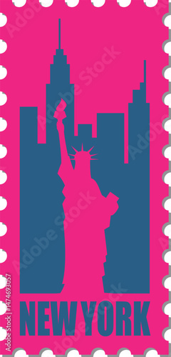 magnificent blend of elegant script and imagery of the United States