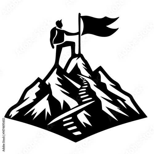 climb mount logo ilustration