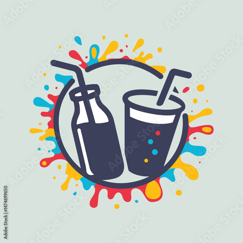 vector illustration of a cup of tea