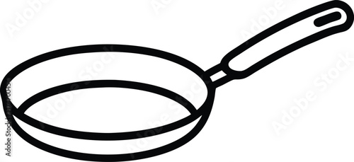 frying pan vector illustration