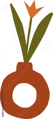 Flower in Vase Illustration