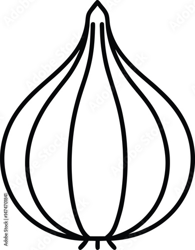 garlic bulb icon vector illustration