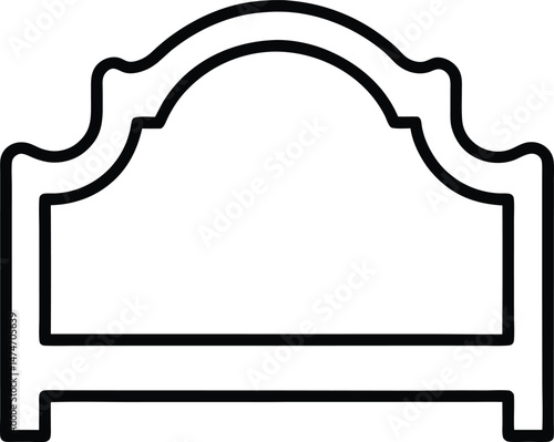 headboard icon vector illustration