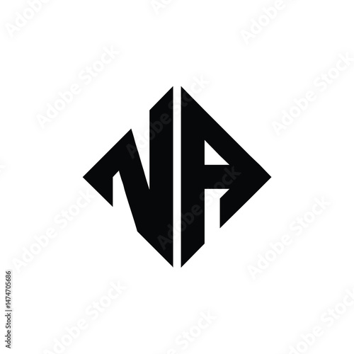 Free Download NA monogram logo design letter text name symbol monochrome logotype alphabet character simple logo - GFXLoad