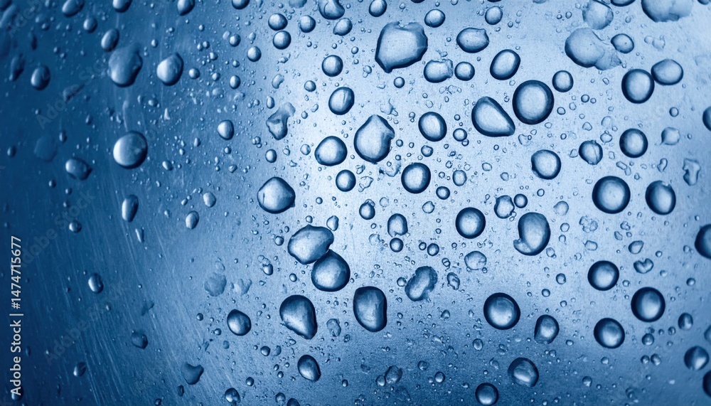 Captivating water droplets close-up nature macro photography blue background tranquil environment aesthetic appeal Captivating water droplets close-up nature macro photography blue background tranquil environment aesthetic appeal