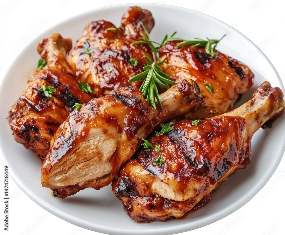 Grilled BBQ Chicken Drumsticks Grilled BBQ Chicken Drumsticks