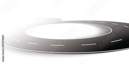 asphalt road, curve highway, vector illustrations. eps 10