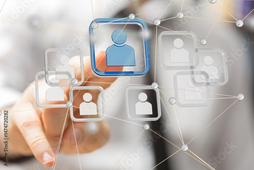 Global network. Blockchain....