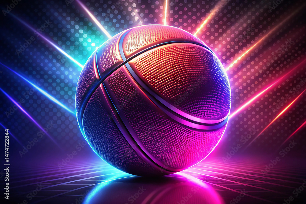 Obraz premium Minimalist sports background with a touch of dynamism