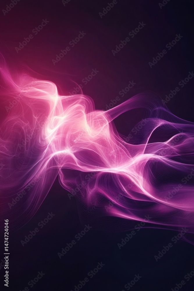 Obraz premium Abstract Pink Swirl
