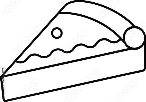 pie slice vector illustration