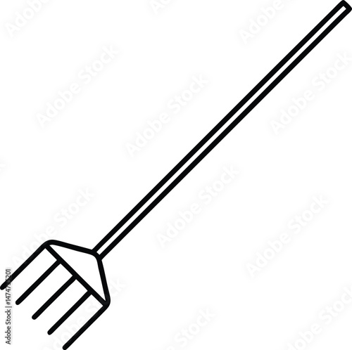 illustration of a rake