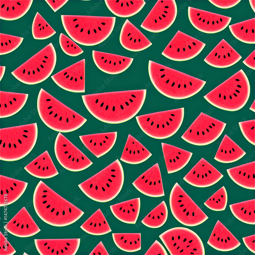 seamless background with watermelon seamless background with watermelon