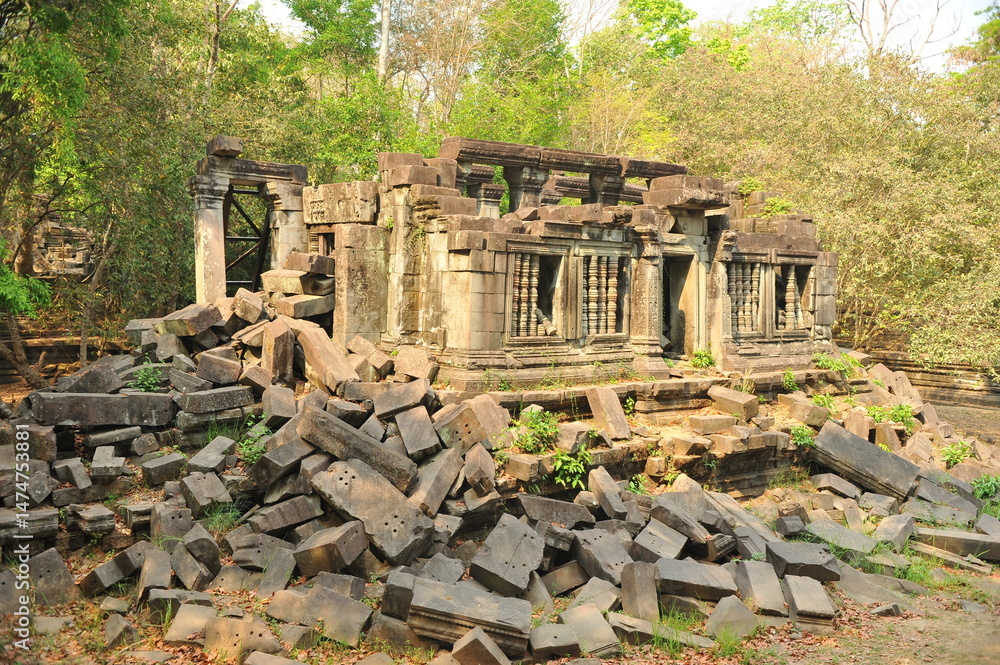 Fototapeta premium Ruins of Beng Mealea in Siem Reap, Cambodia. 