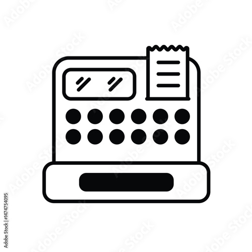 Cash Register Vector icon