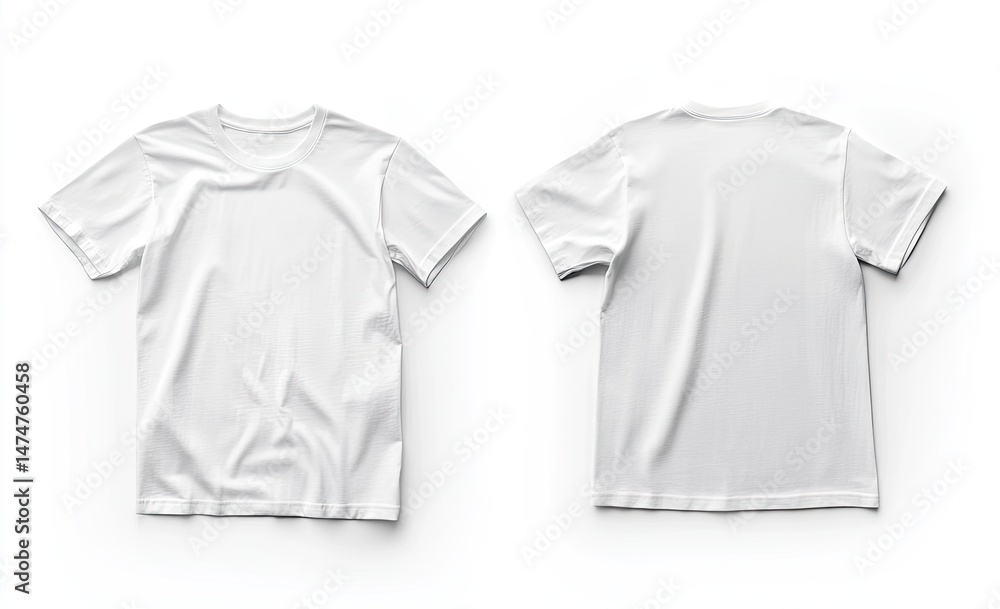 Fototapeta premium Blank white t-shirt mockup (2)